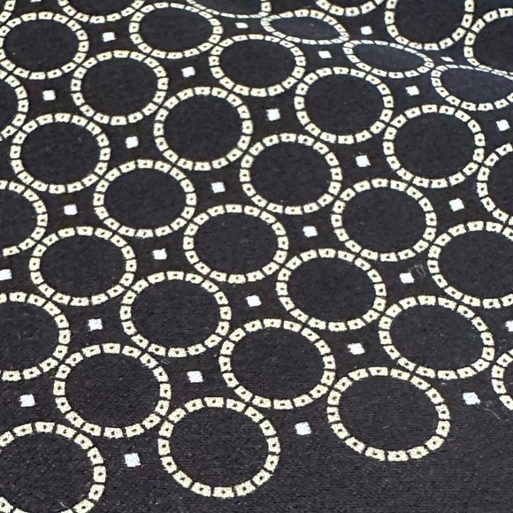 Stefano Ricci Silk Pocket Square Handkerchief 13” Black White Geometric Italy - Picture 5 of 7